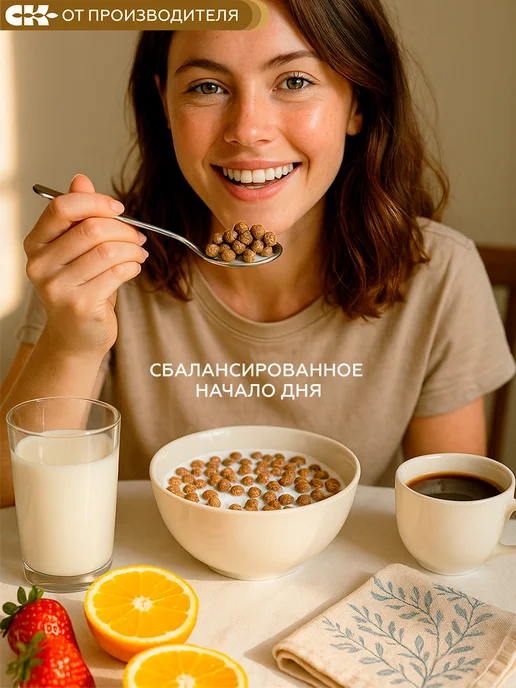Сибирская клетчатка Готовый завтрак Хрустлайт, шоколадно-банановый, 150 гр, 150 г, фото 7