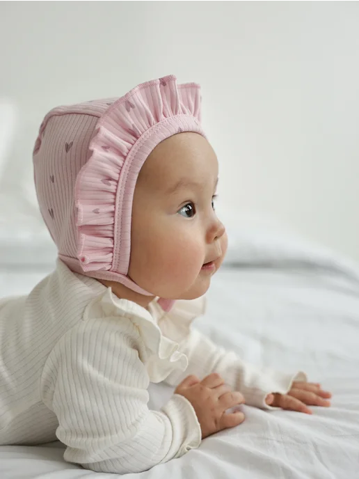 Bah Kids Чепчик для новорожденных набор, розовый, фото 3