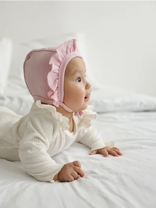 Bah Kids Чепчик для новорожденных набор, розовый, фото 6