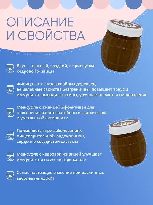 Медослов Мед с живицей из Сочи, вариант, фото 2