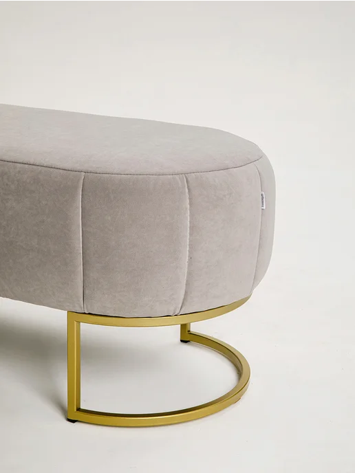 SAMOYLOV MEBEL Банкетка пуф в прихожую дизайнерская, серый, фото 4