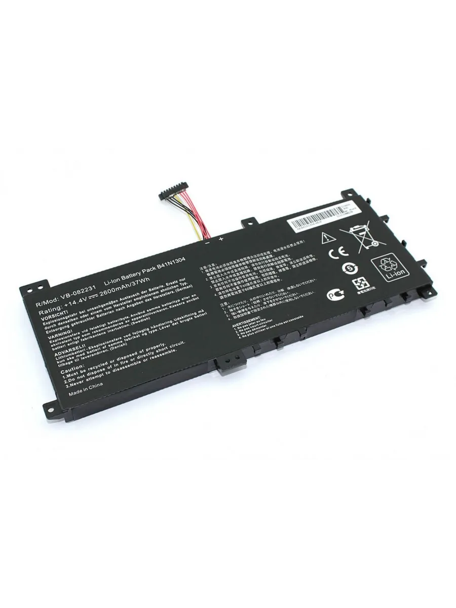 Аккумулятор для Asus V451 Series, p/n: B41N1304, 14.4V (2600