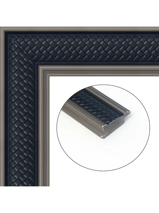 Кинешемская рамочка Рамка багетная для картин со стеклом 40 x 30 см, РБ-208, 30x24 см, фото 2