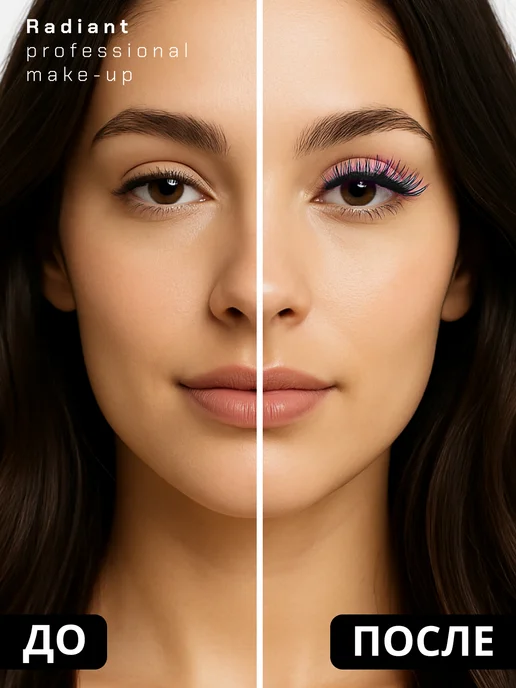 Radiant Professional Make-Up Тушь для ресниц объем и удлинение черная №01, черный, фото 2