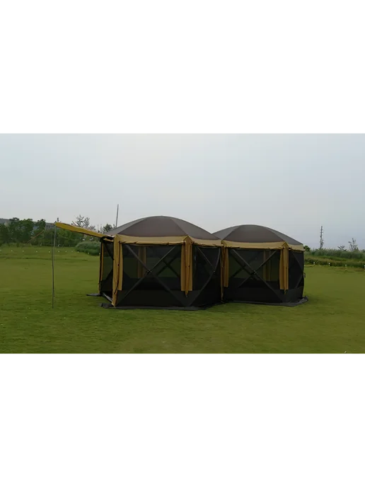 Mir camping Шестиугольный шатер с двумя входами Mimir-2905TD, коричневый, фото 2
