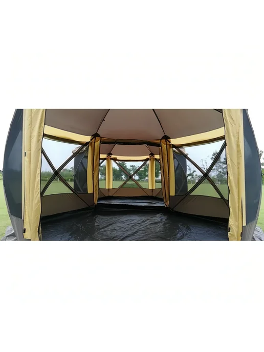 Mir camping Шестиугольный шатер с двумя входами Mimir-2905TD, коричневый, фото 3