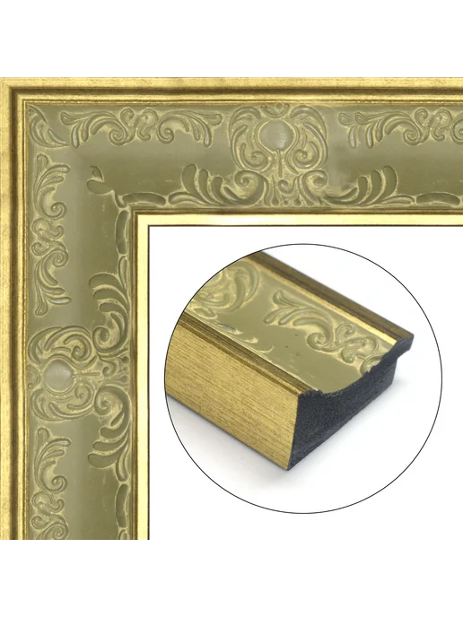 Кинешемская рамочка Рамка багетная для картин со стеклом 40 x 30 см, РБ-199, 40x30 см, фото 2