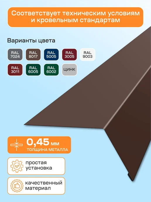 Стильные грядки Карнизная планка Капельник 100х70мм 5 шт, 5 шт, фото 3