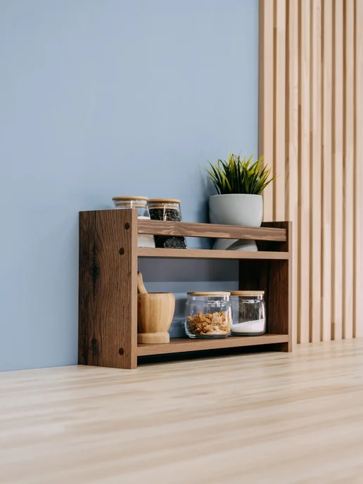 Mandarina.decor Полка настольная для кухни, коричневый, фото 3