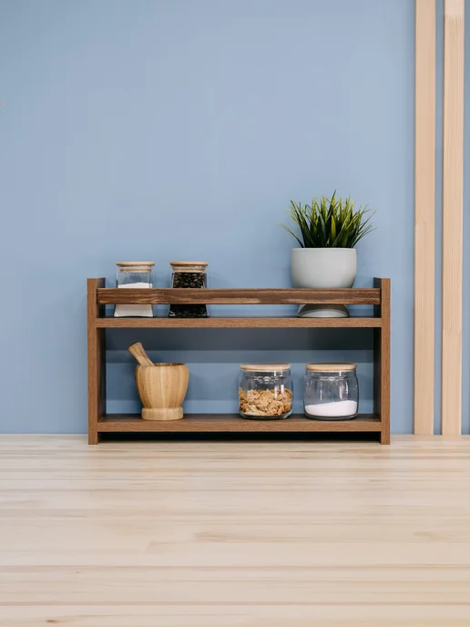 Mandarina.decor Полка настольная для кухни, коричневый, фото 4