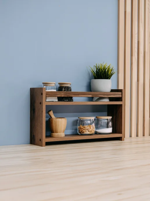 Mandarina.decor Полка настольная для кухни, коричневый, фото 5