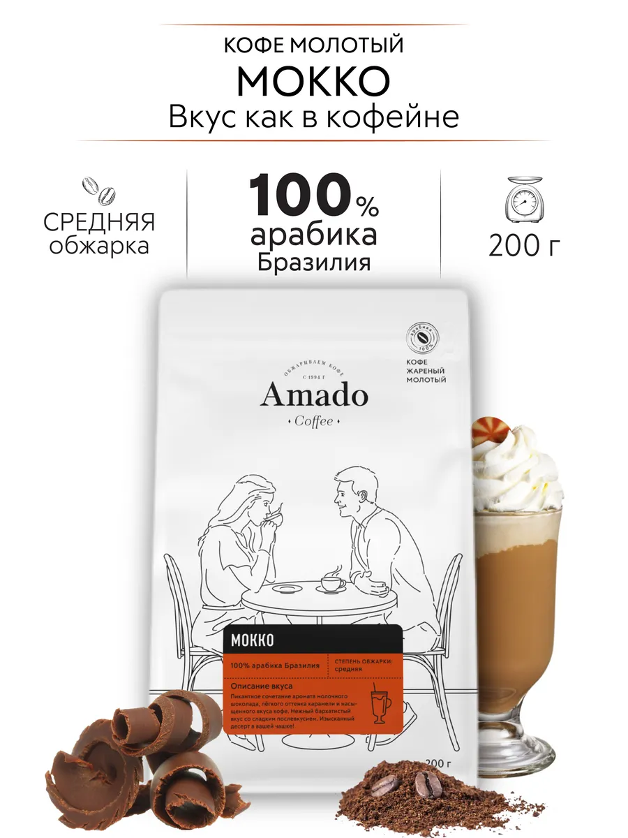 Кофе молотый Мокко 200 гр