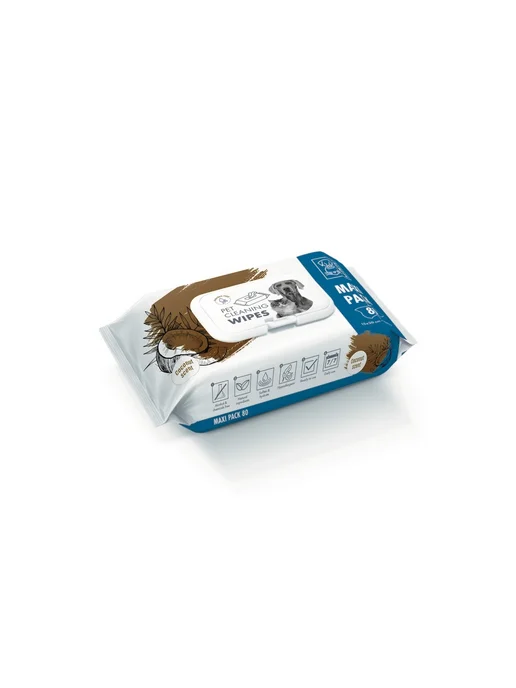 M-PETS Очищающие салфетки для животных Кокос 80 шт, 80 шт, фото 7