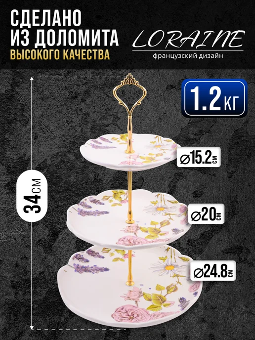 Конфетница фруктовница этажерка - фото 2