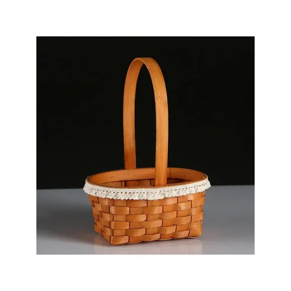 Корзина плетеная (секвойя), 16х11хН8/21,5 см, 1 шт