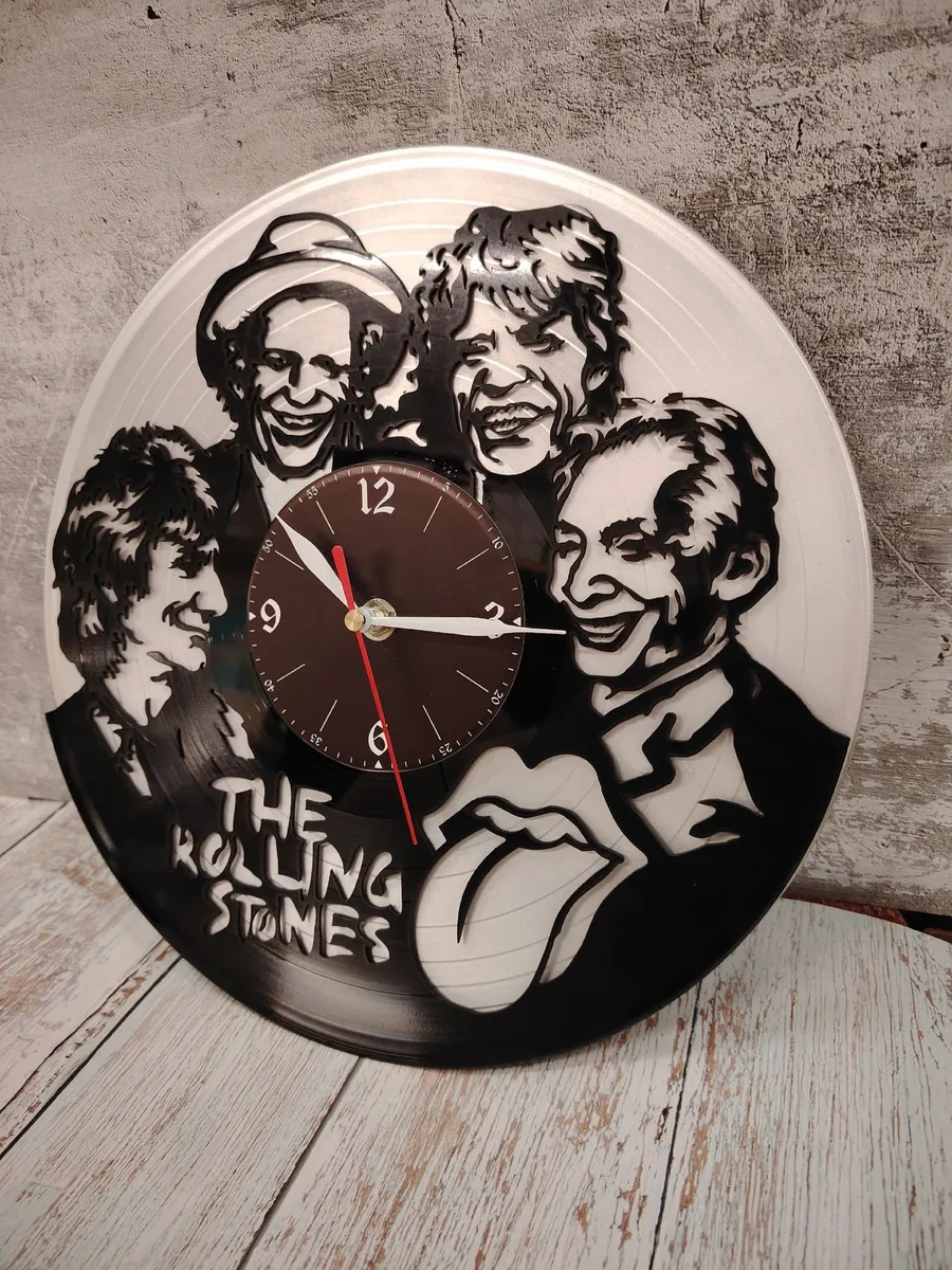 Настенные часы Rolling Stones, Роллинг Стоунз, Мик Джаггер — фото 2
