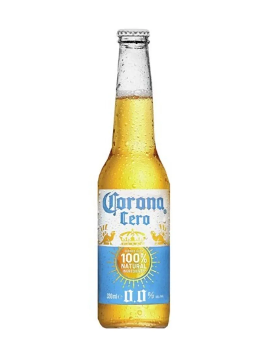 Напиток пивной Corona Cero безалкогольный, 0.33л, 24 штуки