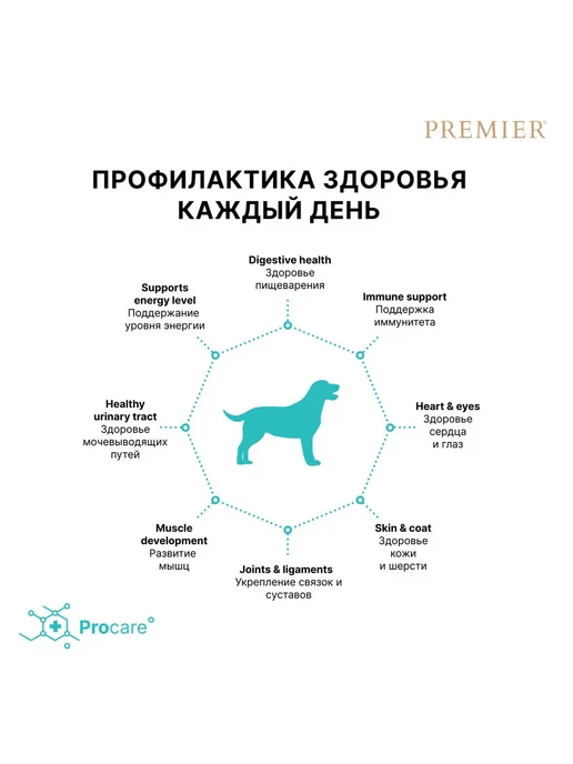 Сухой корм PREMIER для собак, средние, индейка, ягненок, 10 кг, фото 7