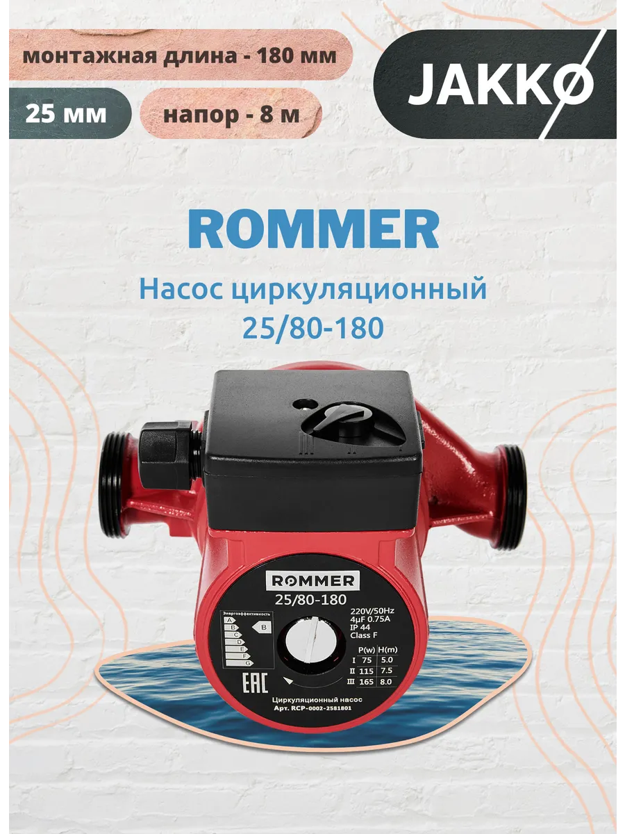 Насос циркуляционный 25/80-180