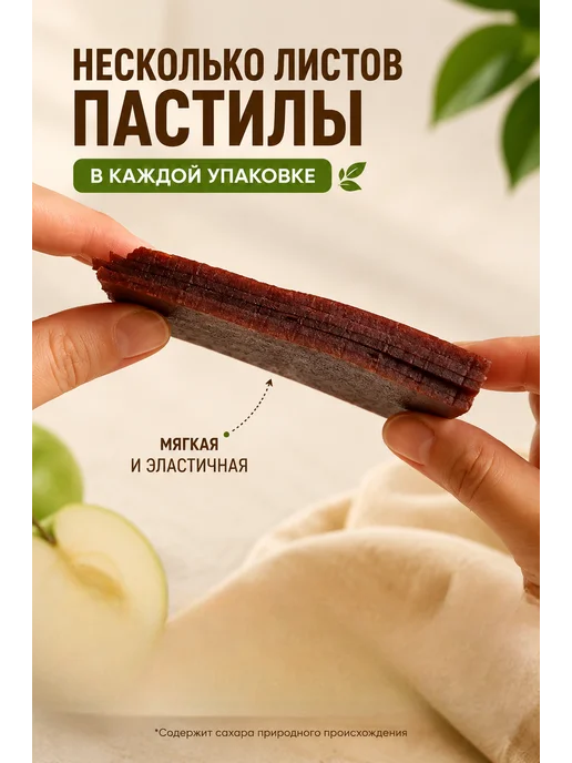 Nut Vinograd Набор пастила натуральная абрикос без сахара 5 штук, 5 шт, фото 2