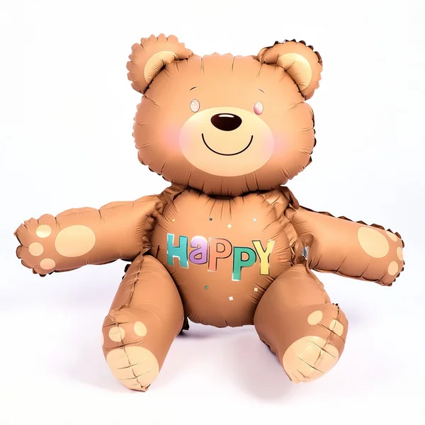 Воздушный шар фольга "Счастливый мишка" матовый