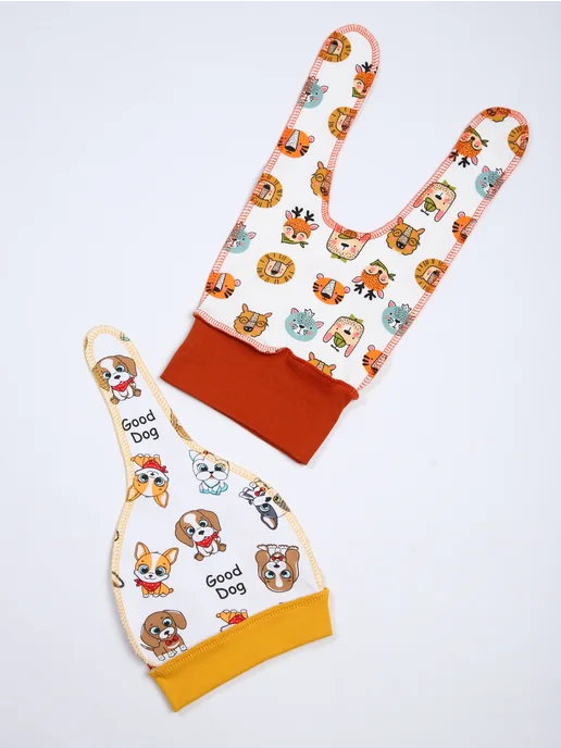 AllBaby Шапочка для новорожденного, коричневый, фото 2