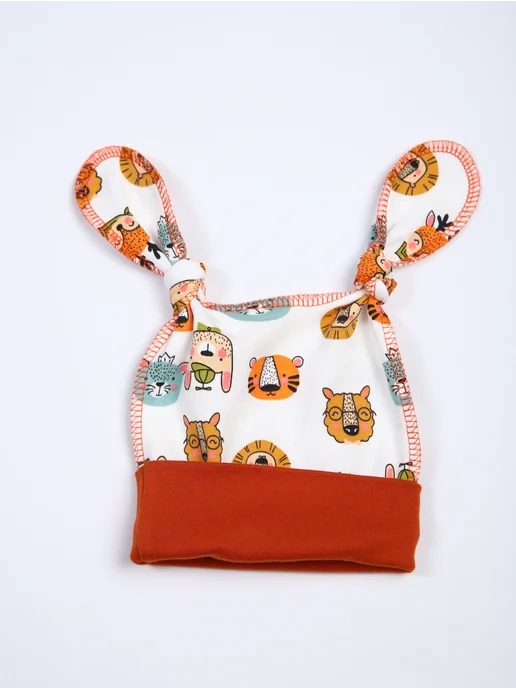 AllBaby Шапочка для новорожденного, коричневый, фото 7