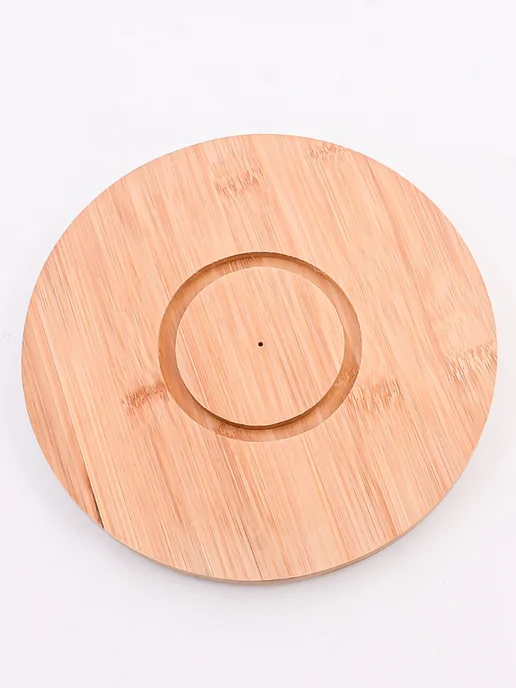 Блюдо сервировочное вращающееся белое - фото 7