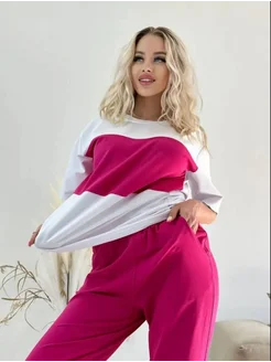 Костюм летний спортивный оверсайз LISA CLOTHING 341884292 купить за 1 411 ₽ в интернет‑магазине Wildberries