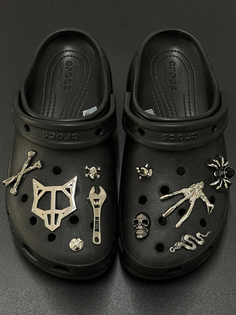 Джибитсы набор для кроксов на crocs клипсы Брутальный набор