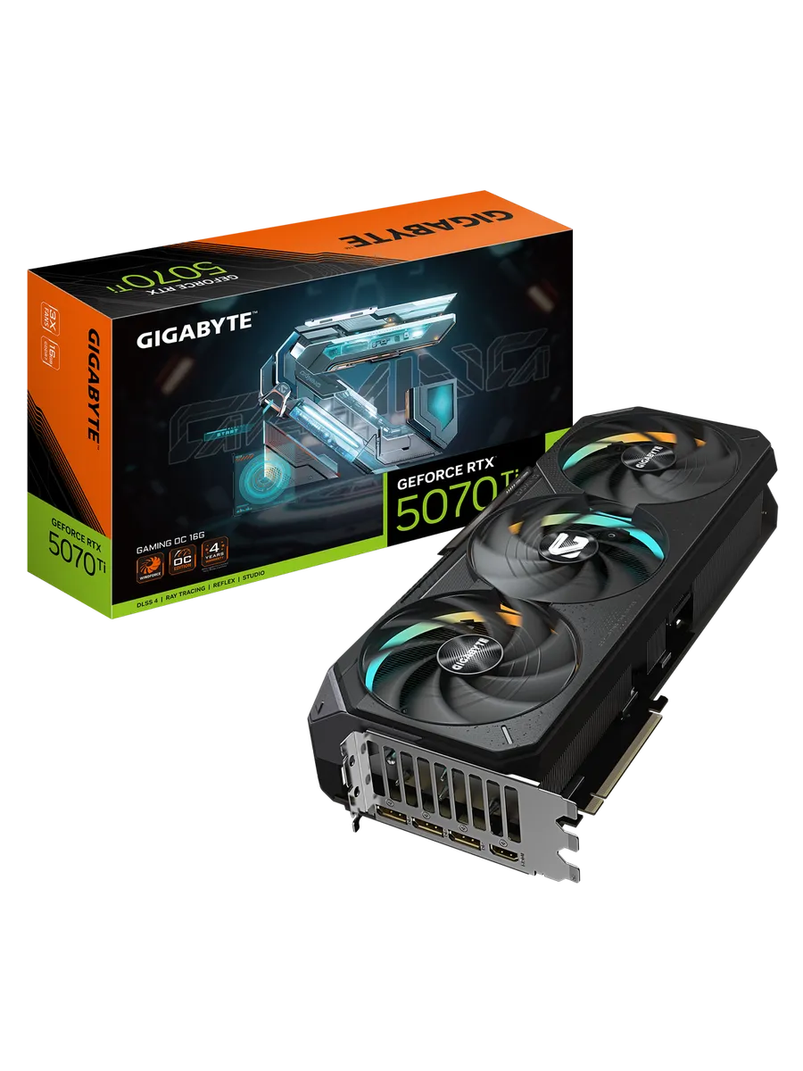 Видеокарта RTX 5070 Ti 16 ГБ RTL (GV-N507TGAMING OC-16GD) Gigabyte 342097517 купить за 151 114 ₽ в интернет‑магазине Wildberries