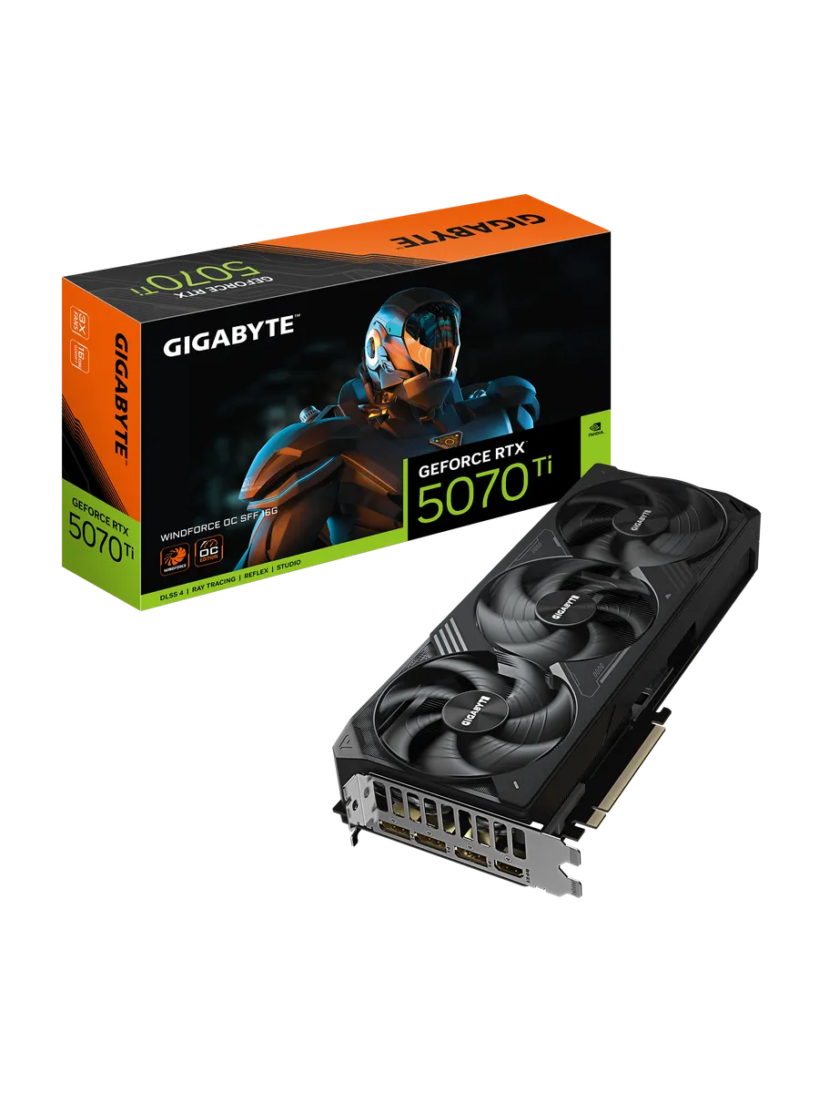 Видеокарта RTX 5070 Ti 16 ГБ RTL (GV-N507TWF3OC-16GD) Gigabyte 342098182 купить за 142 717 ₽ в интернет‑магазине Wildberries