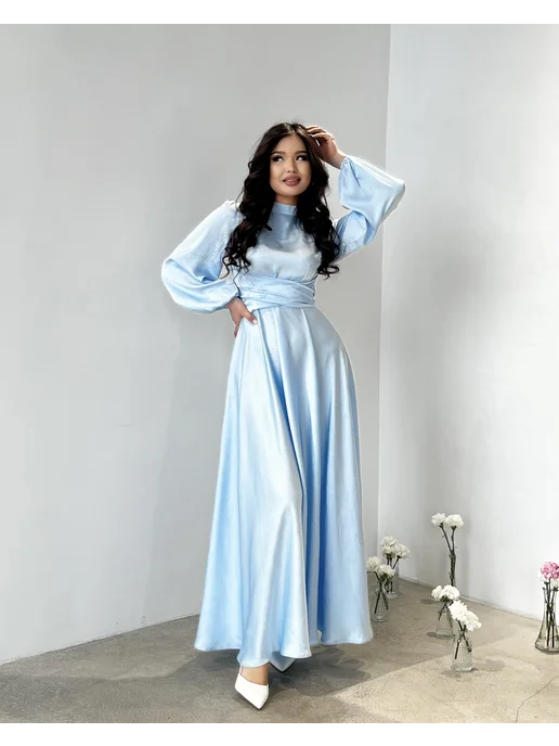 Bi:Dress Длинное вечернее платье с рукавами под горло, вариант, фото 3