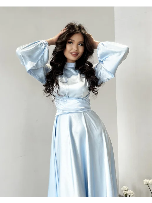 Bi:Dress Длинное вечернее платье с рукавами под горло, вариант, фото 8