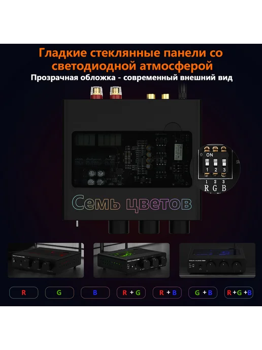 Douk Audio A5 PRO TPA3255 HiFi стерео Bluetooth усилитель, вариант, фото 7