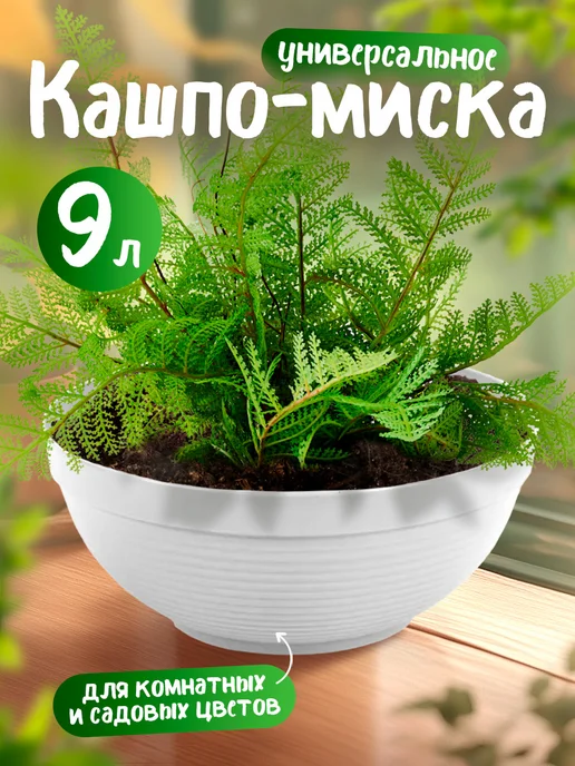 5Plast Кашпо-миска для цветов напольное 9 л, 9 л