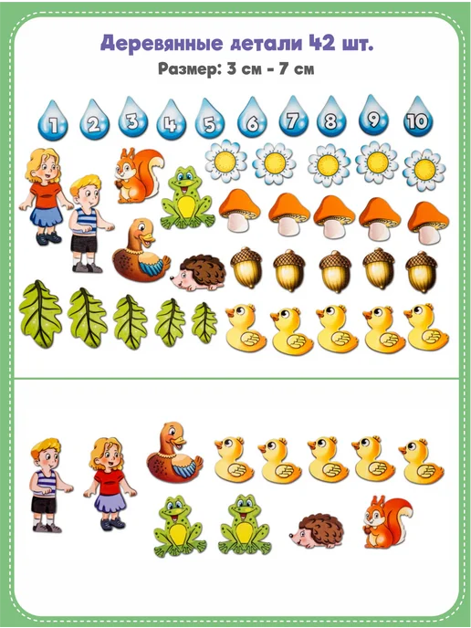 Дидактический коврик Летняя прогулка Smile Decor, вариант, фото 3
