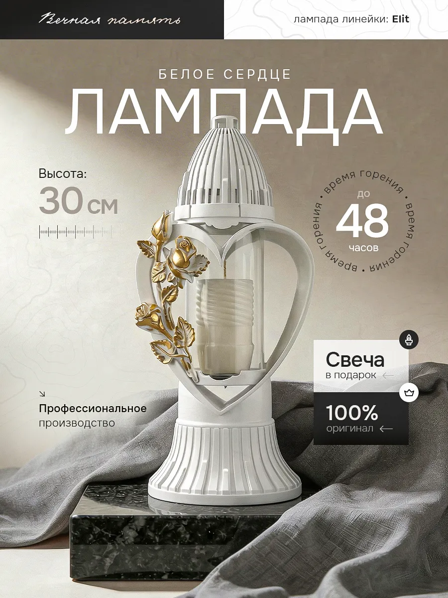 Неугасимая лампада на кладбище ритуальная