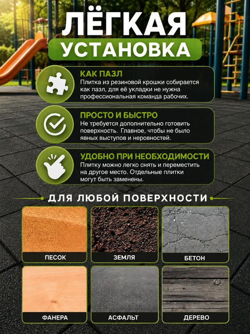 PLITKA ROOM Резиновое покрытие для улицы, вариант, фото 3