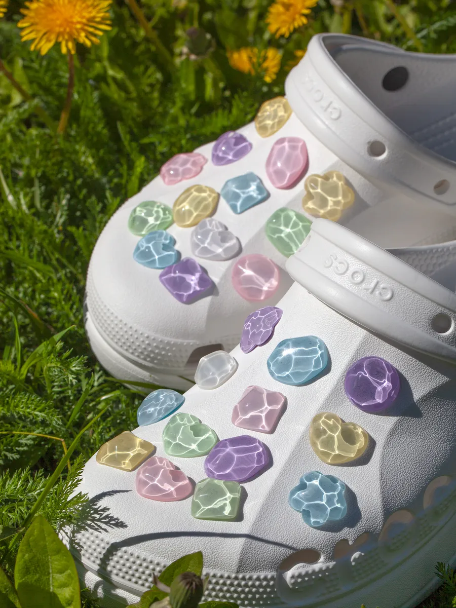 26 штук джибитсы на crocs камни