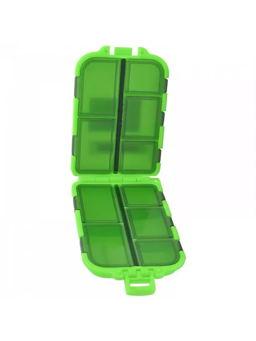 Meiho Коробка рыболовная Fly Box FB-10 Akiokun Green 97x65x30мм, 97x65x30 мм, фото 2