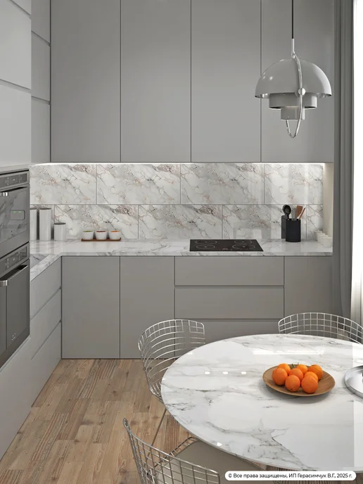 AMODECOR Панели самоклеящиеся для стен 60х30см гибкий мрамор 30шт, 30 шт, фото 3