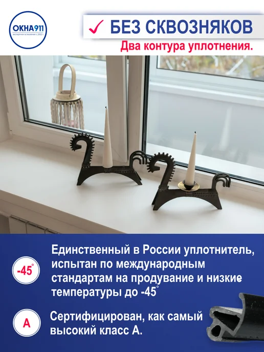 ОКНА911 Окно пластиковое 1200×1000 мм (Ш×В) поворотно-откидное, вариант, фото 7