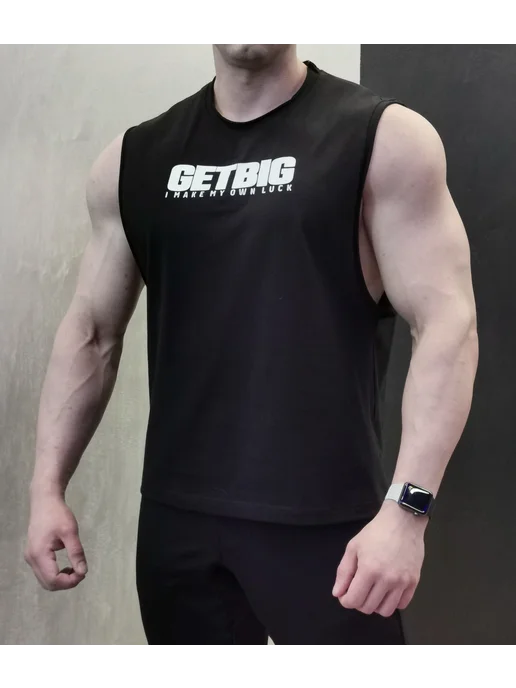 GET BIG Майка спортивная, черный