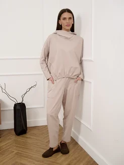 Костюм трикотажный с брюками Hanina 342860223 купить за 4 127 ₽ в интернет-магазине Wildberries