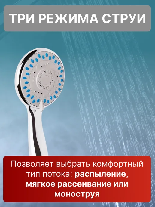 AV engineering Лейка для душа AVSSS-021, серый, фото 3