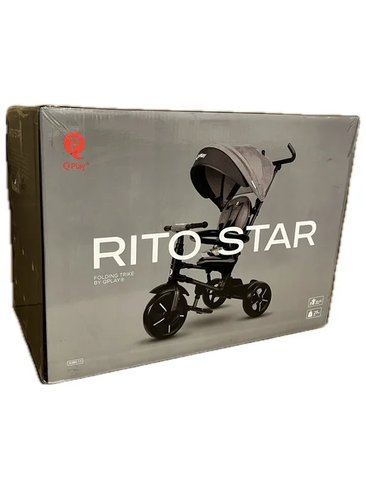 QPlay Велосипед трехколесный складной STAR, фиолетовый, фото 3