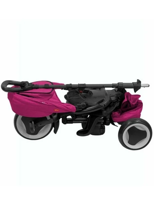QPlay Велосипед детский трехколесный с ручкой складной Rito Plus, фиолетовый, фото 3