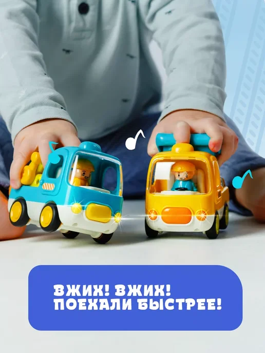 OM&MOM Музыкальная машинка "Грузовичок" светящаяся, голубой, фото 8