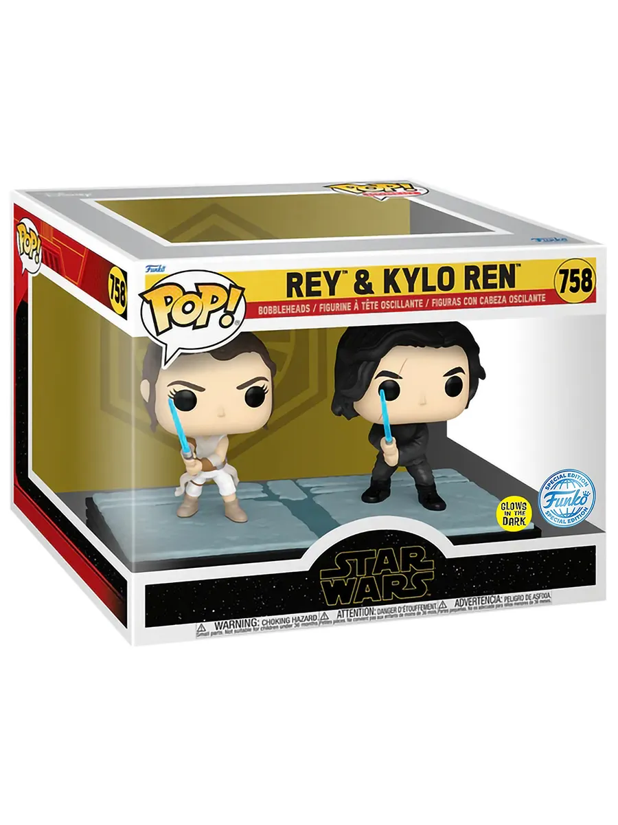 Фигурка Funko POP! Moment Bobble Star Wars Rey & Kylo Ren GW